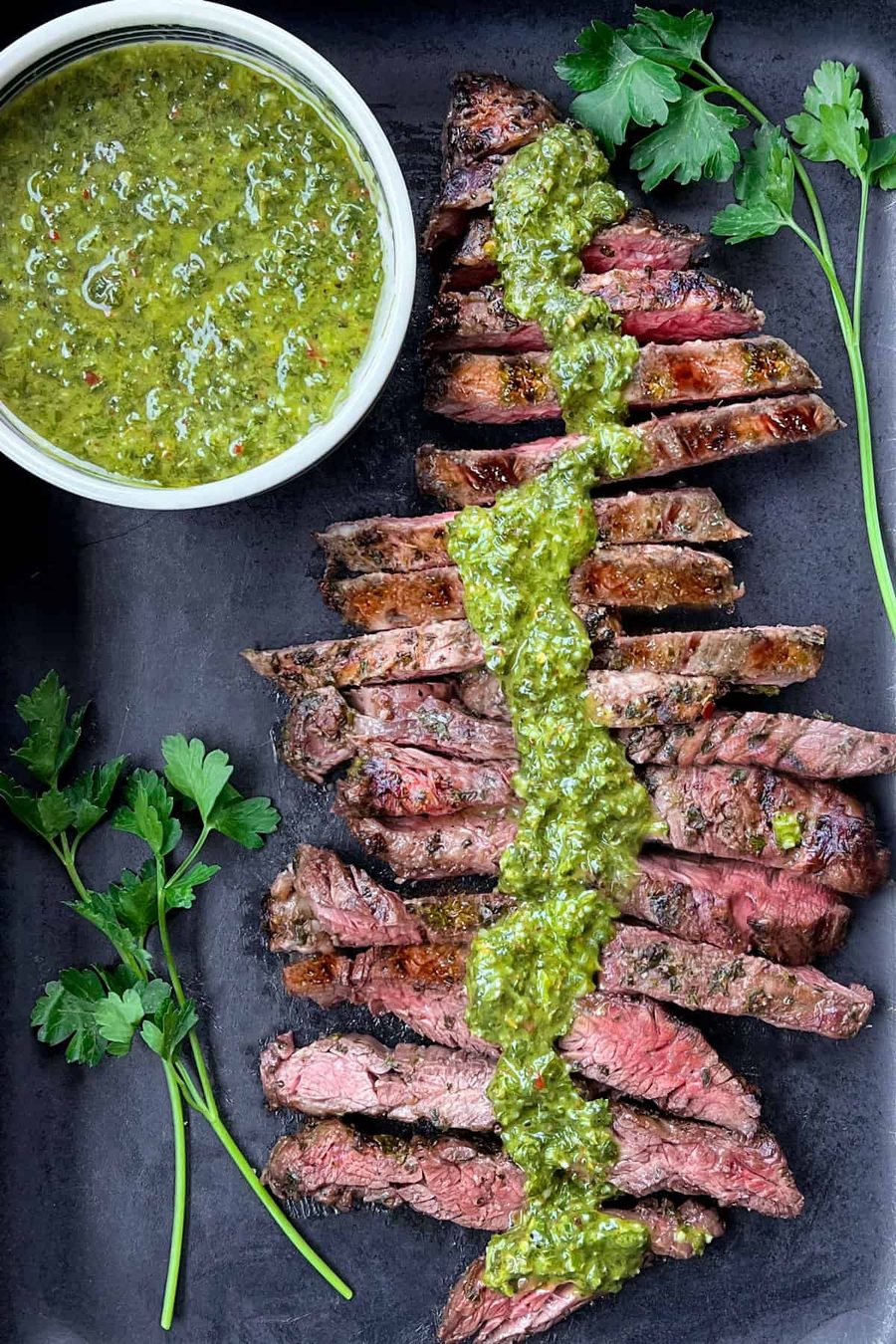 Churrasco skirt steak with chimichurri at La Catrina
