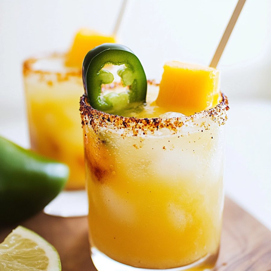 La Catrina Margarita — mango, jalapeño, lime