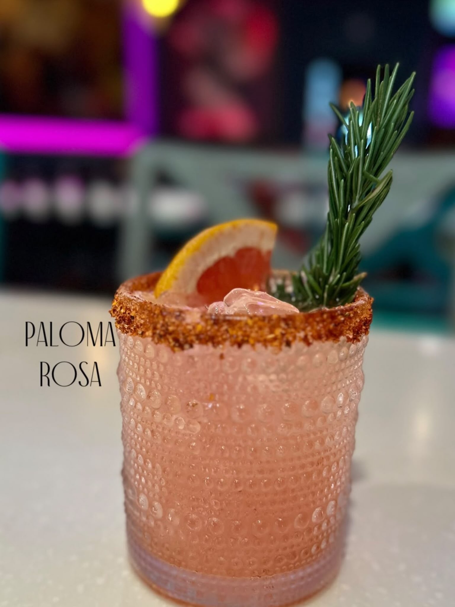 Paloma Rosa signature cocktail at La Catrina