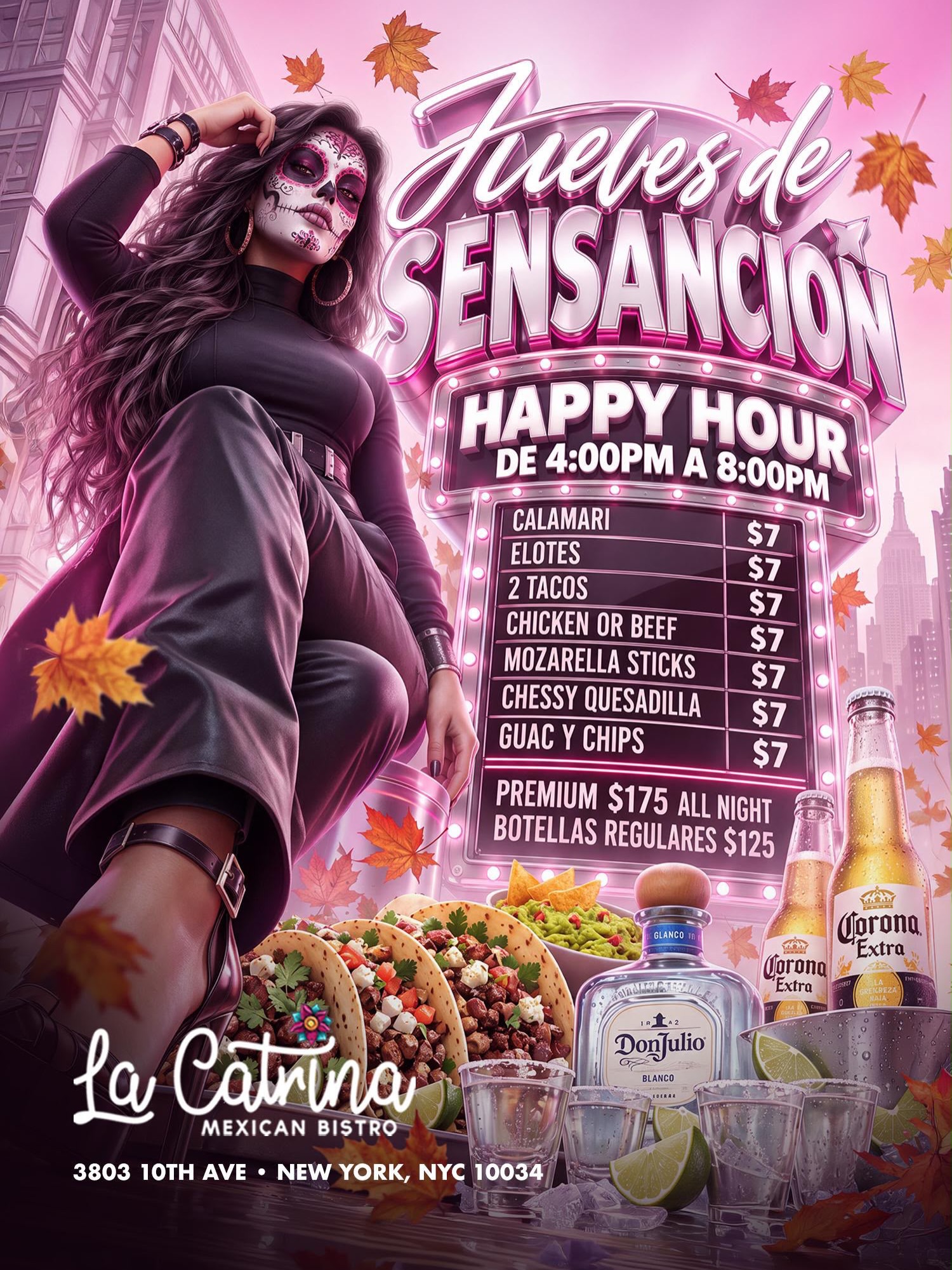 Catrina Thursdays — happy hour crowd at La Catrina